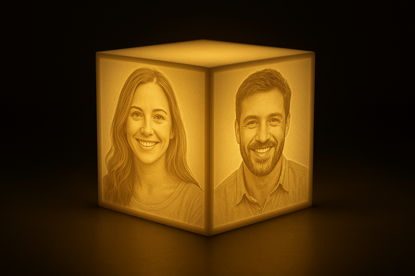 🧊✨ Cubo de Litofanía con Luz – Tu Recuerdo, Iluminado