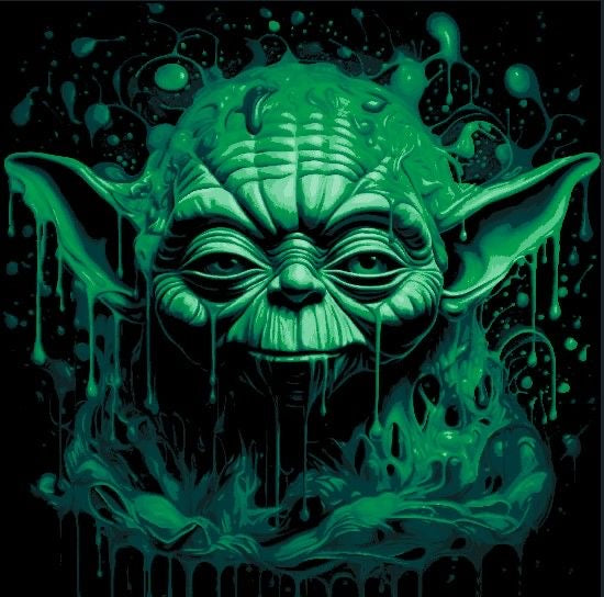 Lámina maestro verde derretido