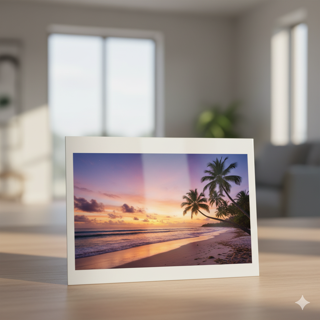 Fotopanel de Aluminio Blanco Brillo Sublimable 15x20 cm