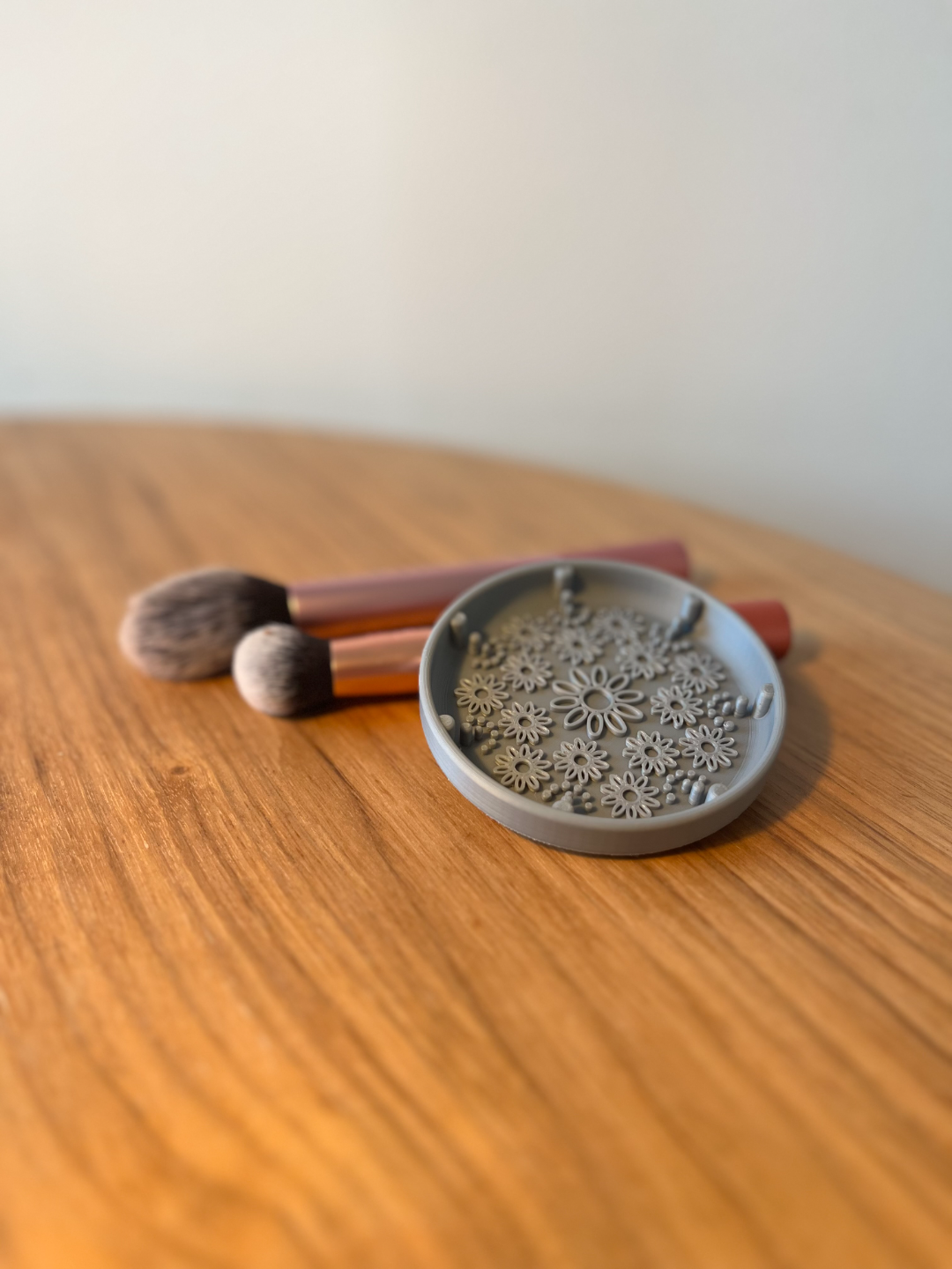 Limpiador de brochas de maquillaje