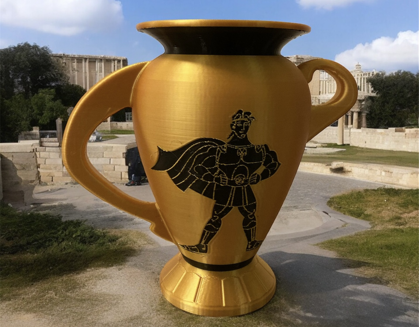 Figura jarrón Hércules