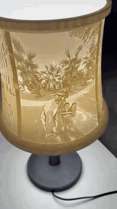 Lámpara con Litofanía 5 Fotos 💡✨