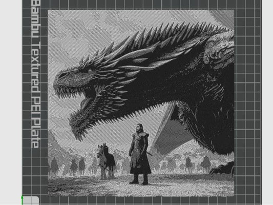 Lámina dragón Rhaegal