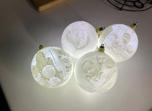🎄 Bola de Navidad con Litofanía Personalizada